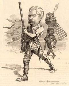 Ilustração com Henry Morton Stanley de Edward Linley Sambourne