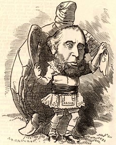John Ellis dançando com tartaruga de Edward Linley Sambourne