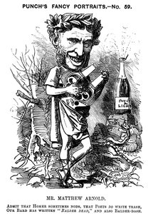 Matthew Arnold 1822-1888, poeta britânico, crítico e educador, 1881 de Edward Linley Sambourne