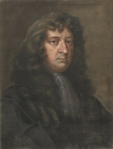 Samuel Butler (1612-1680), o autor de Hudibras (pastel sobre papel) de Edward Lutterell