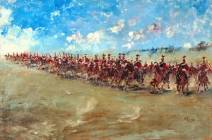 16 Lancers avançando a galope, 1898