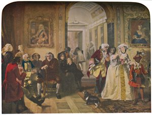 Dr. Johnson na ante-sala de Lord Chesterfield, esperando uma audiência, 1748, 1845, c1950. de Edward Matthew Ward