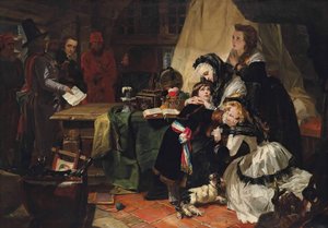 A última despedida de Maria Antonieta e seu filho, 1856.