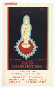 Cartaz, Victoria e Albert Musuem, para o London Underground, 1921