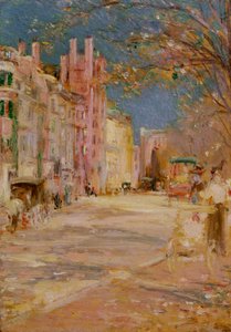 Cena de rua em Boston (Boston Common) de Edward Mitchell Bannister