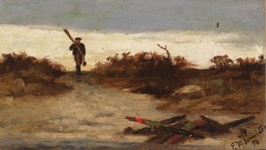 Pescador por Água, 1886. de Edward Mitchell Bannister