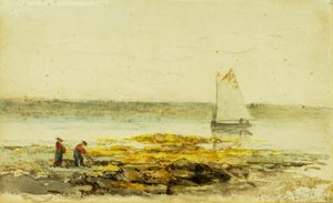 Manhã na praia, 1892. de Edward Mitchell Bannister