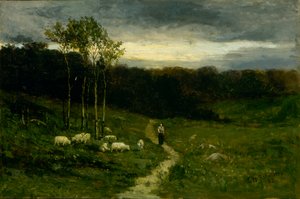 Mulher descendo o caminho, 1882.
