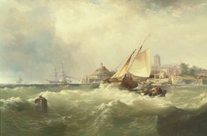 Novo Castelo no Delaware de Edward Moran