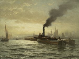 Porto de Nova York, NYC, 1880