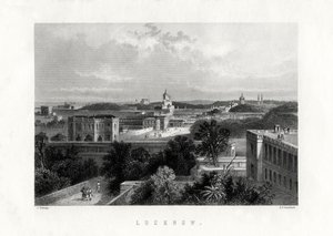 Lucknow, capital do estado de Uttar Pradesh, Índia, século XIX