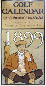 Calendário: "Calendário de Golfe", de Edward Penfield. de Edward Penfield