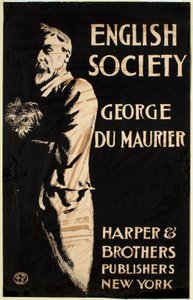 Sociedade inglesa, de George du Maurier, Harper & Brothers, editores de Edward Penfield
