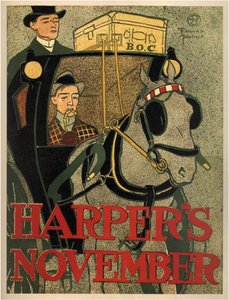 Harpistas, novembro de 1896 de Edward Penfield