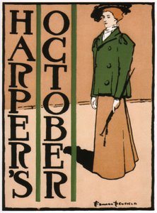 Harpistas, outubro de 1895 de Edward Penfield