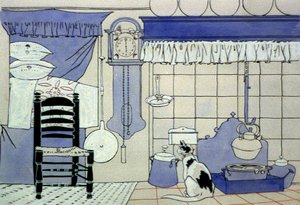 Interior de casa de Edward Penfield