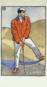 Junho - julho, detalhe de 1931 Calendário de Golfe, pub. 1931 de Edward Penfield