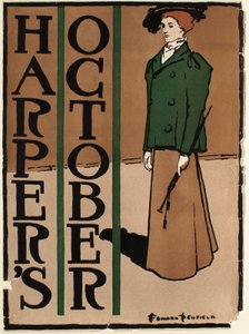 Mulher de fato verde e castanho, Harper