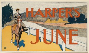 Mulher a cavalo, June Harper de Edward Penfield