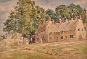Paisagem com casas de campo de Edward Pretty