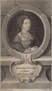 Catherine Howard, quinta esposa do rei Henrique VIII (gravura)