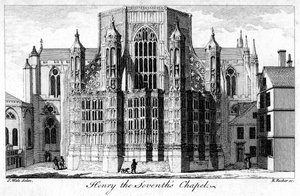 Capela de Henry VII, Abadia de Westminster, Londres, século XVIII.