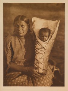 Uma mãe comanche de Edward S. Curtis