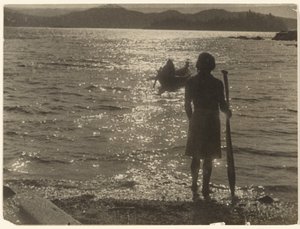 Ao longo do caminho enevoado de cobre de Edward S. Curtis