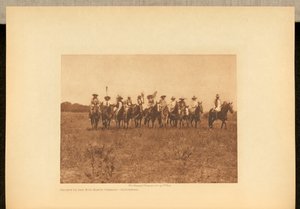 Desfile de Dança dos Chefes ao Sol - Cheyenne de Edward S. Curtis