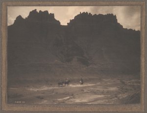 Na Sombra do Penhasco de Edward S. Curtis