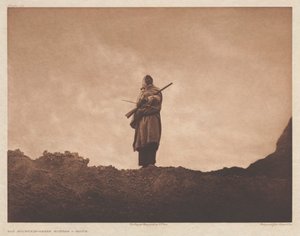 Portfolio III, Chapa 110: O caçador de ovelhas da montanha de Edward S. Curtis