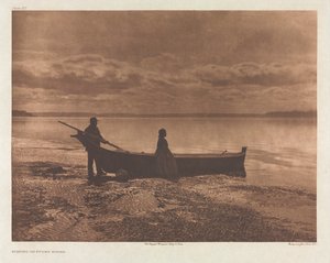 Portfólio IX, Placa 312: Noite em Puget Sound de Edward S. Curtis