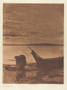 Portfólio IX, Placa 317: The Clam Digger de Edward S. Curtis