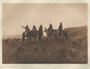 Portfolio I, Chapa 19: O Trilho Perdido - Apache de Edward S. Curtis