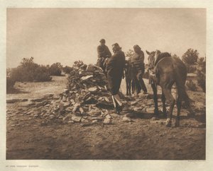 Portfólio I, Placa 30: No Santuário-Navaho de Edward S. Curtis