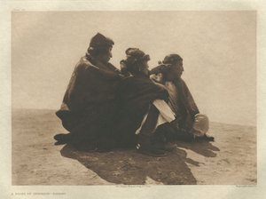 Portfolio I, Placa 36: Um ponto de interesse - Navaho de Edward S. Curtis