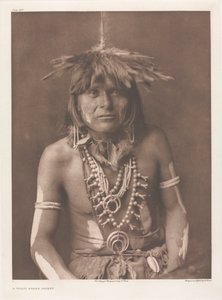 Portfólio XII, Placa 429: Um Sacerdote Serpente Walpi de Edward S. Curtis