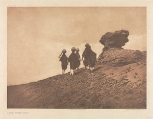 Portfolio XVI, Placa 573: Raparigas da água de Acoma de Edward S. Curtis