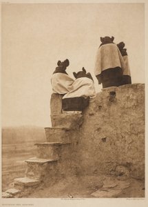 Observando os Bailarinos de Edward S. Curtis