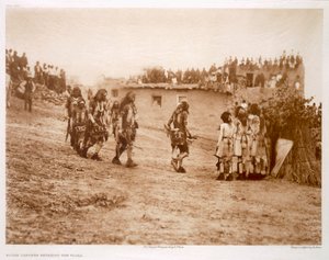 Dançarinos de serpentes a entrar na Praça de Edward Sheriff (after) Curtis