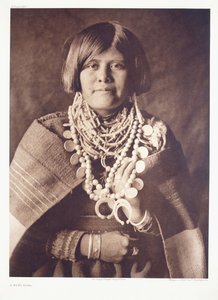 Uma rapariga Zuni de Edward Sheriff Curtis