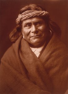 Acoma Man de Edward S. Curtis, c.1904 (impressão em prata tonificada) de Edward Sheriff Curtis