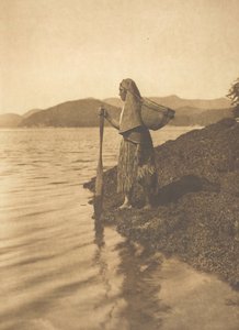 O coletor de algas marinhas, 1915. de Edward Sheriff Curtis