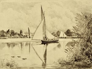 O Bure: Em Wroxham Road, c.1880 (gravura)