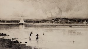 Ferry Broughty de Tayport (gravura) de Edward Smith Hodgson