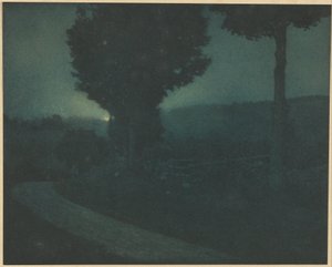 Estrada para o vale - nascer da lua