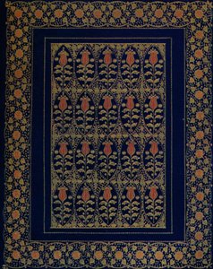 Encadernação em Marrocos Azul com Embutimento e Ferramentas de Ouro, 1914 de Edward Sullivan