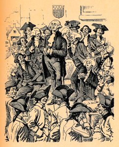 George Washington tentando contar uma mentira, c1900