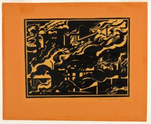Altos-fornos II de Edward Wadsworth