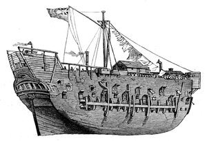 HMS Descoberta de Edward William (after) Cooke